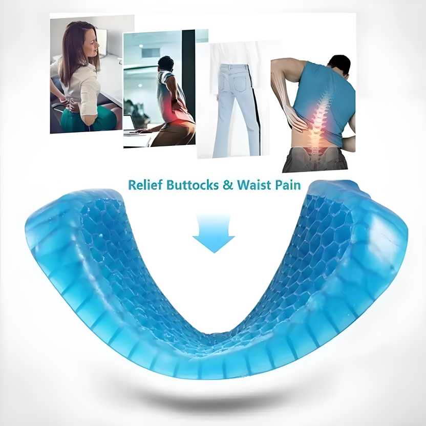 Gel Orthopedic Seat Cushion for Office Chair for Back pain